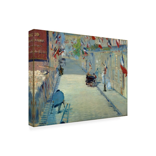 Manet 'The Rue Mosnier' Canvas Art,24x32